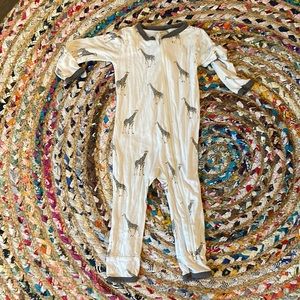 Kyte Zipper Giraffe Printer FOOTLESS romper